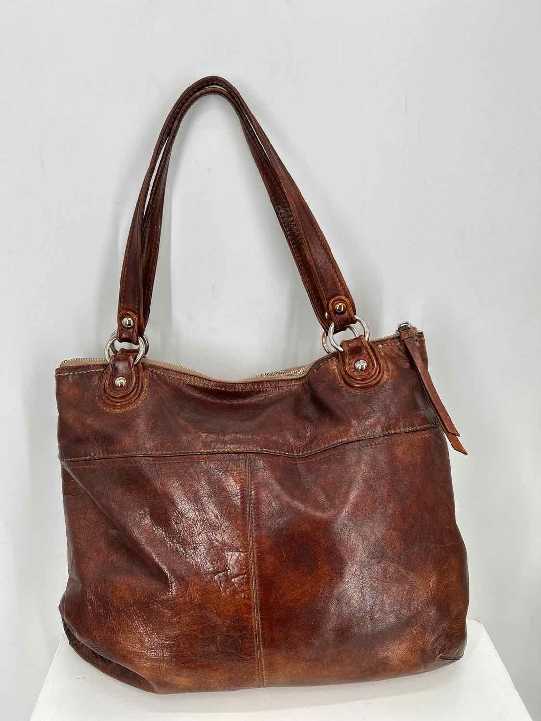 Coach Brown Genuine Leather Pre Owned Tote