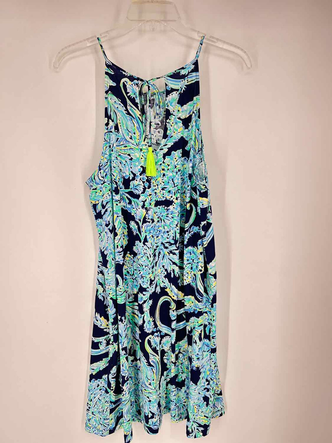 Lilly Pulitzer M Navy & Green Pima Cotton SS Lilly Pulitzer Dress
