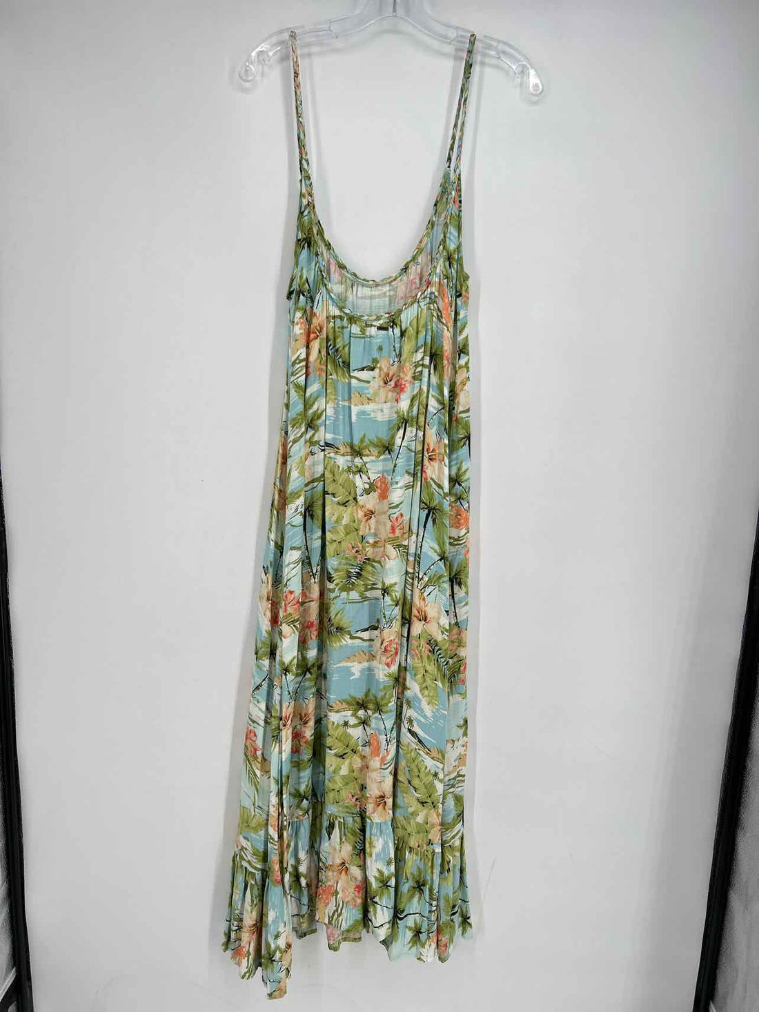 Oneil Size S Light Blue & Green Print Dress