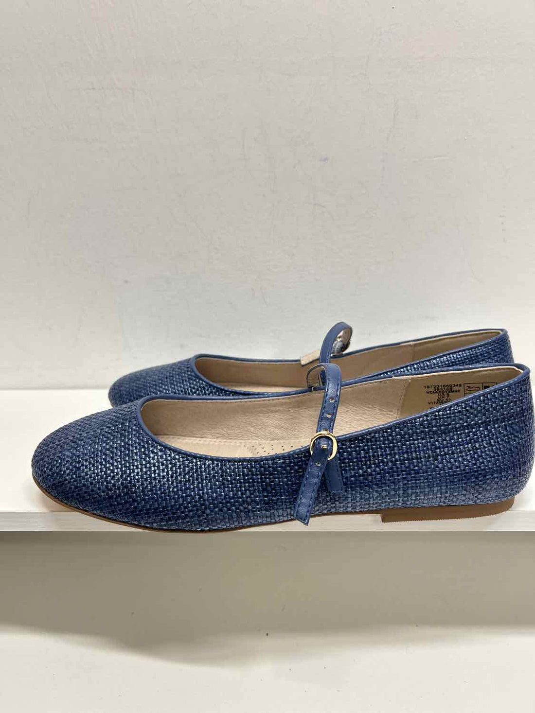 Land's End Women Size 9 Navy Like New Raffia Flats