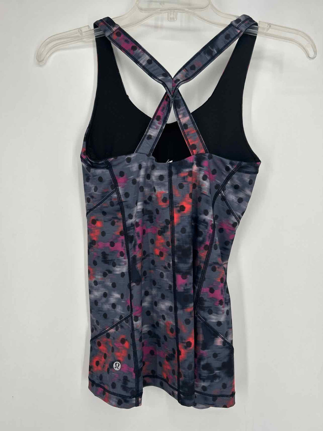 Lululemon Size 4 Gray Print Active Tops