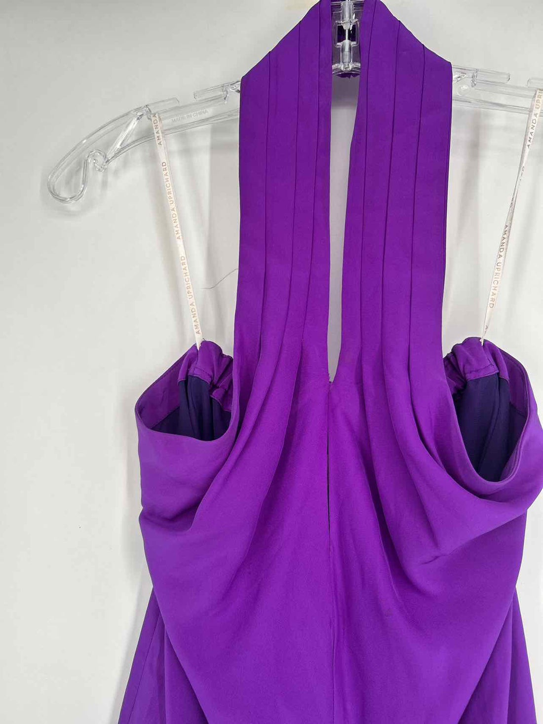 Amanda Uprichard Size S Purple Silk Halter Top