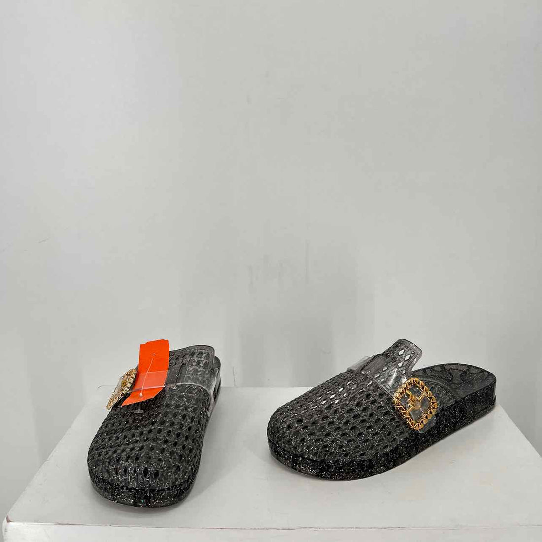No Brand Name Women Size 39 Gray glitter Clogs