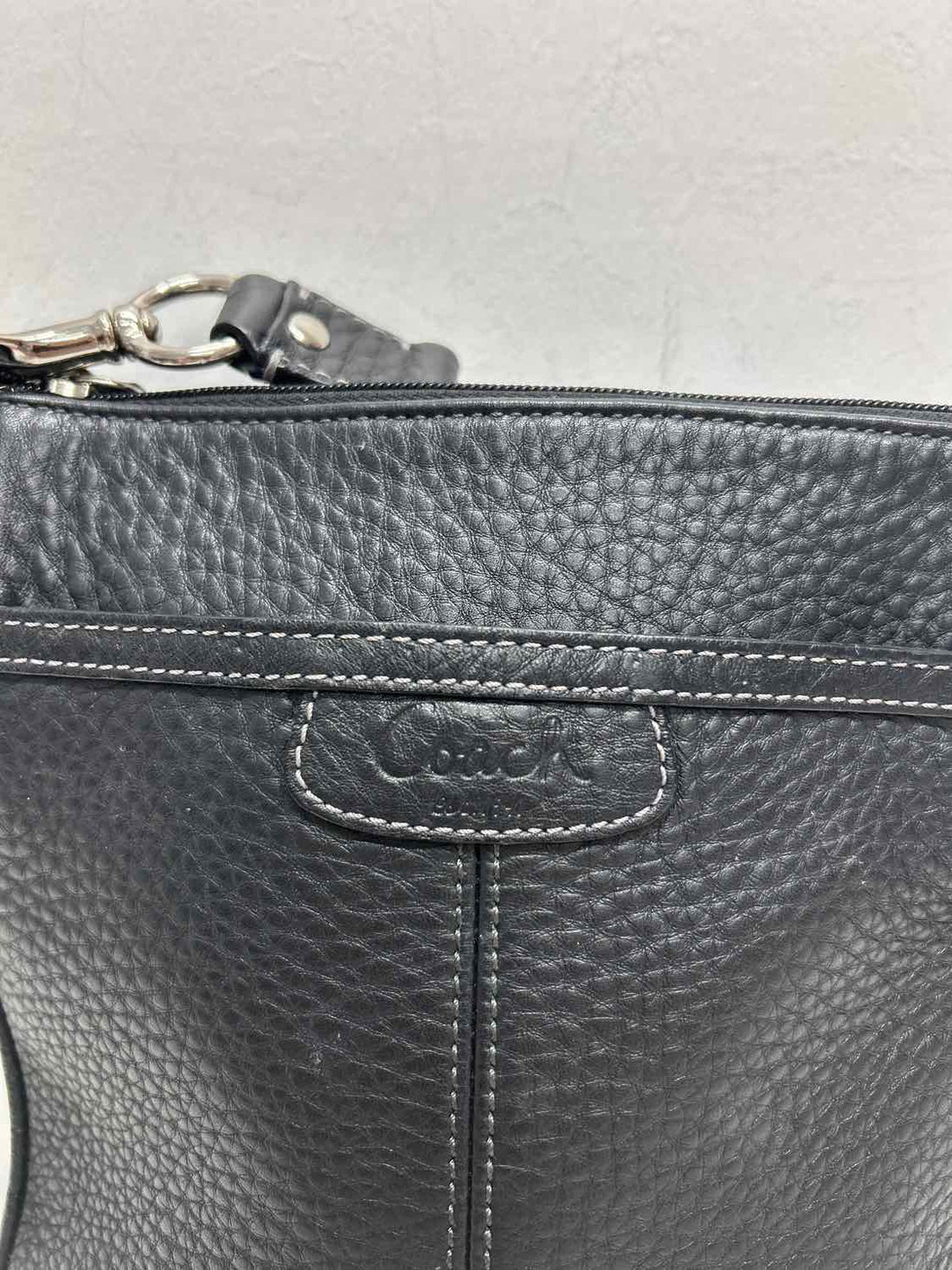 Coach Black Pebbled Leather Crossbody