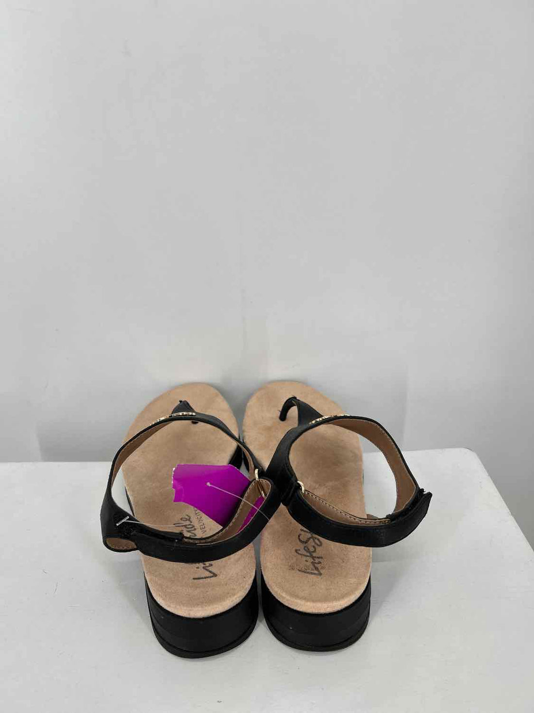 Life Stride Women Size 9 Black Sandals