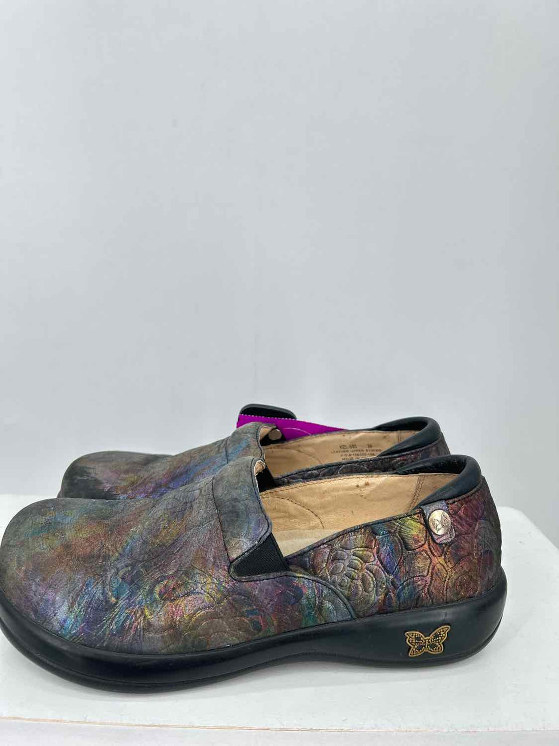 Alegria Women Size 39 Gray Multi Color Clogs