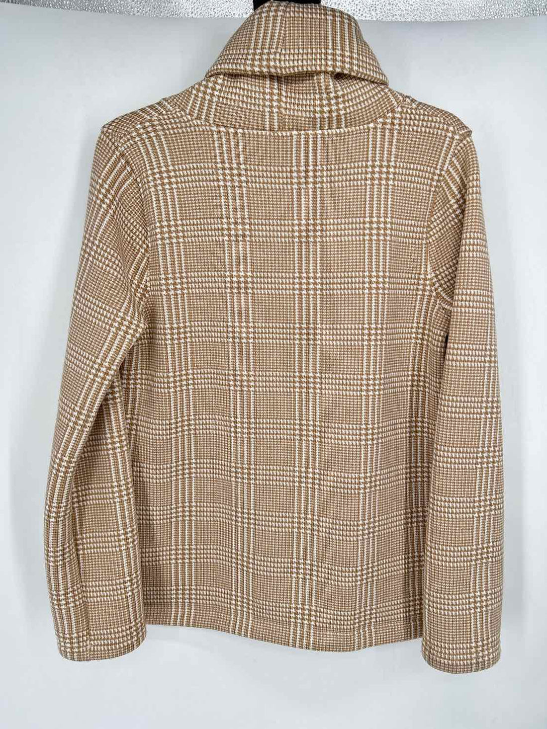 J Crew Size M Tan & White Sweater