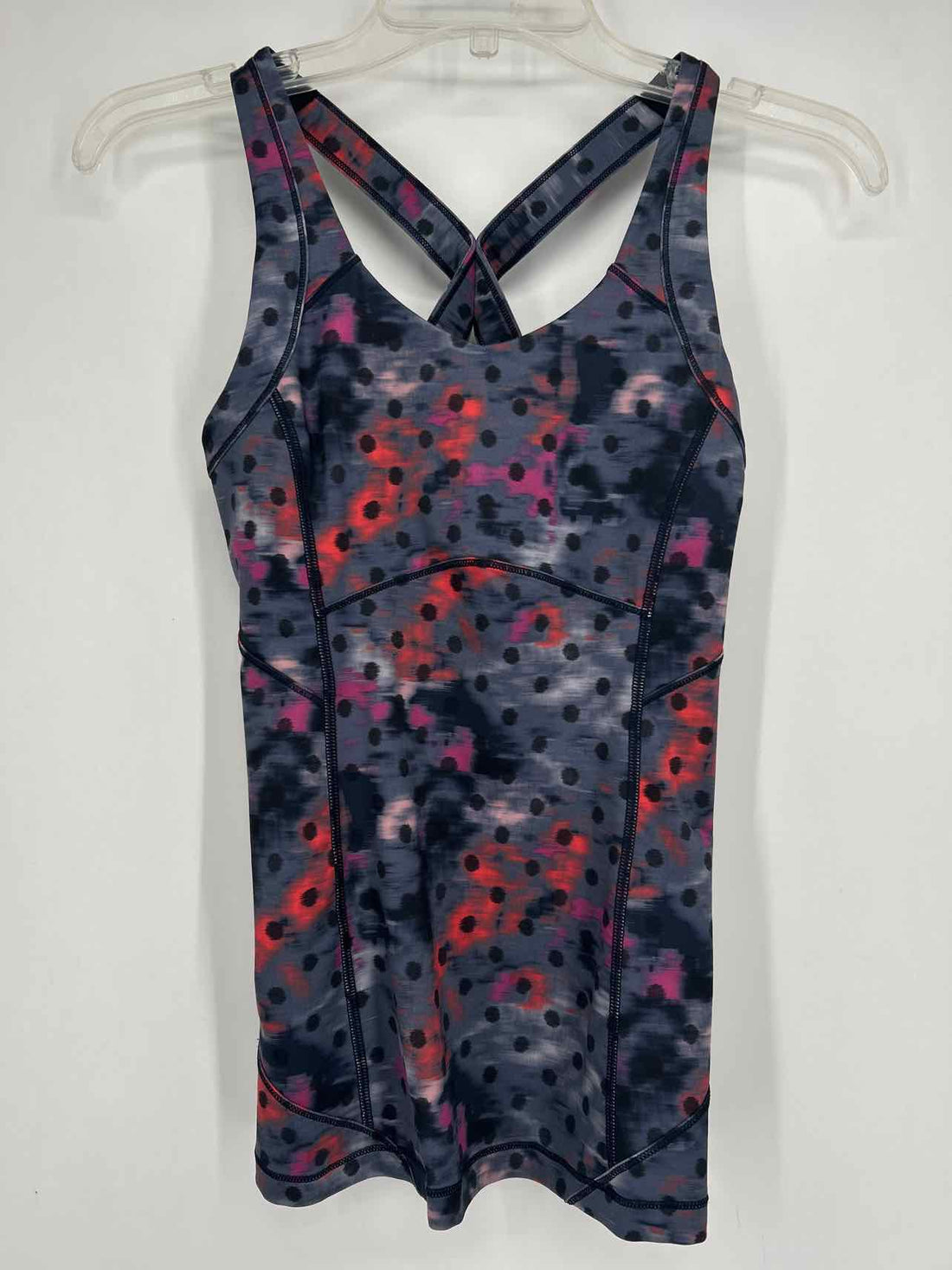 Lululemon Size 4 Gray Print Active Tops
