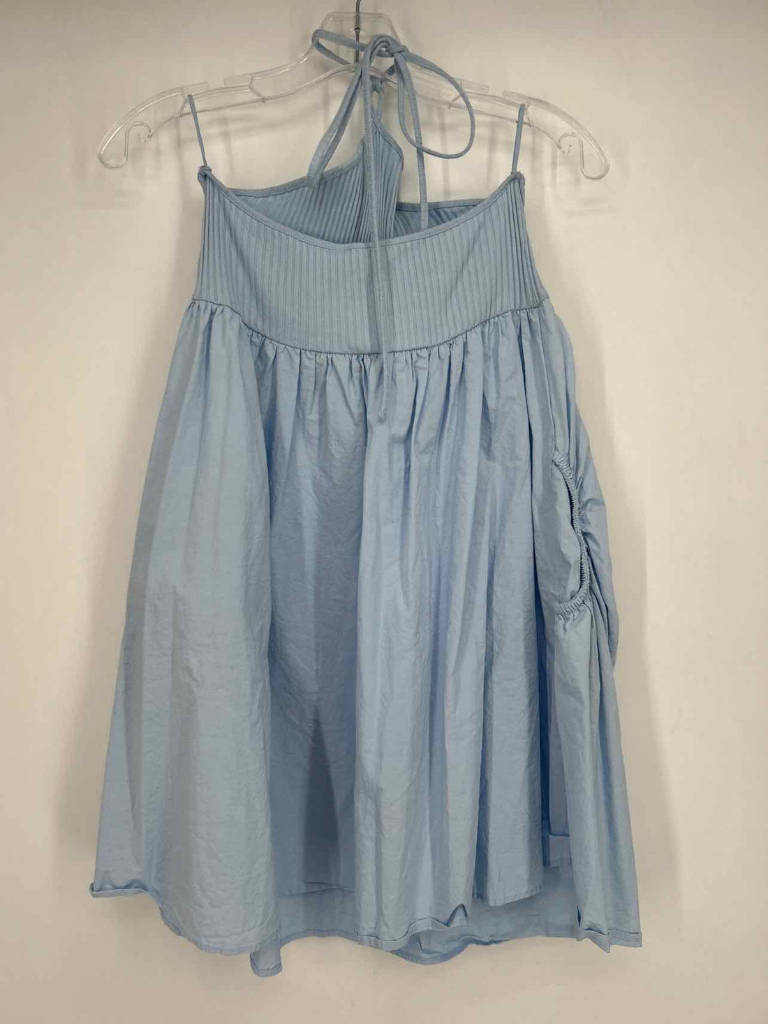Zara Size S Light Blue One Shoulder Dress
