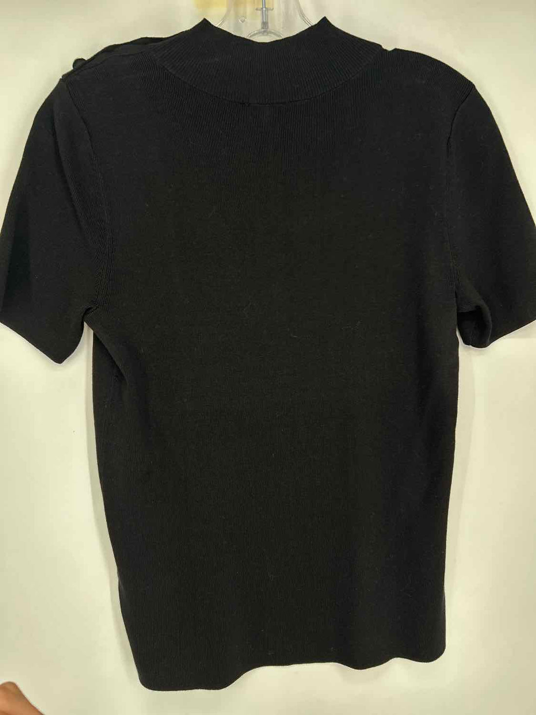 Talbots Size S Black Short Sleeve