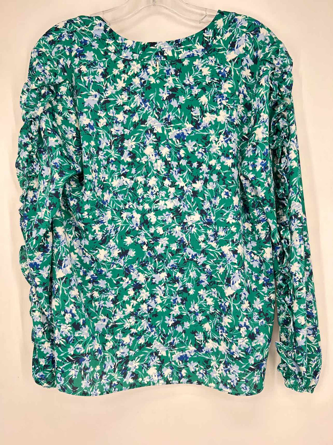 Misa Size S Green Floral Long Sleeve