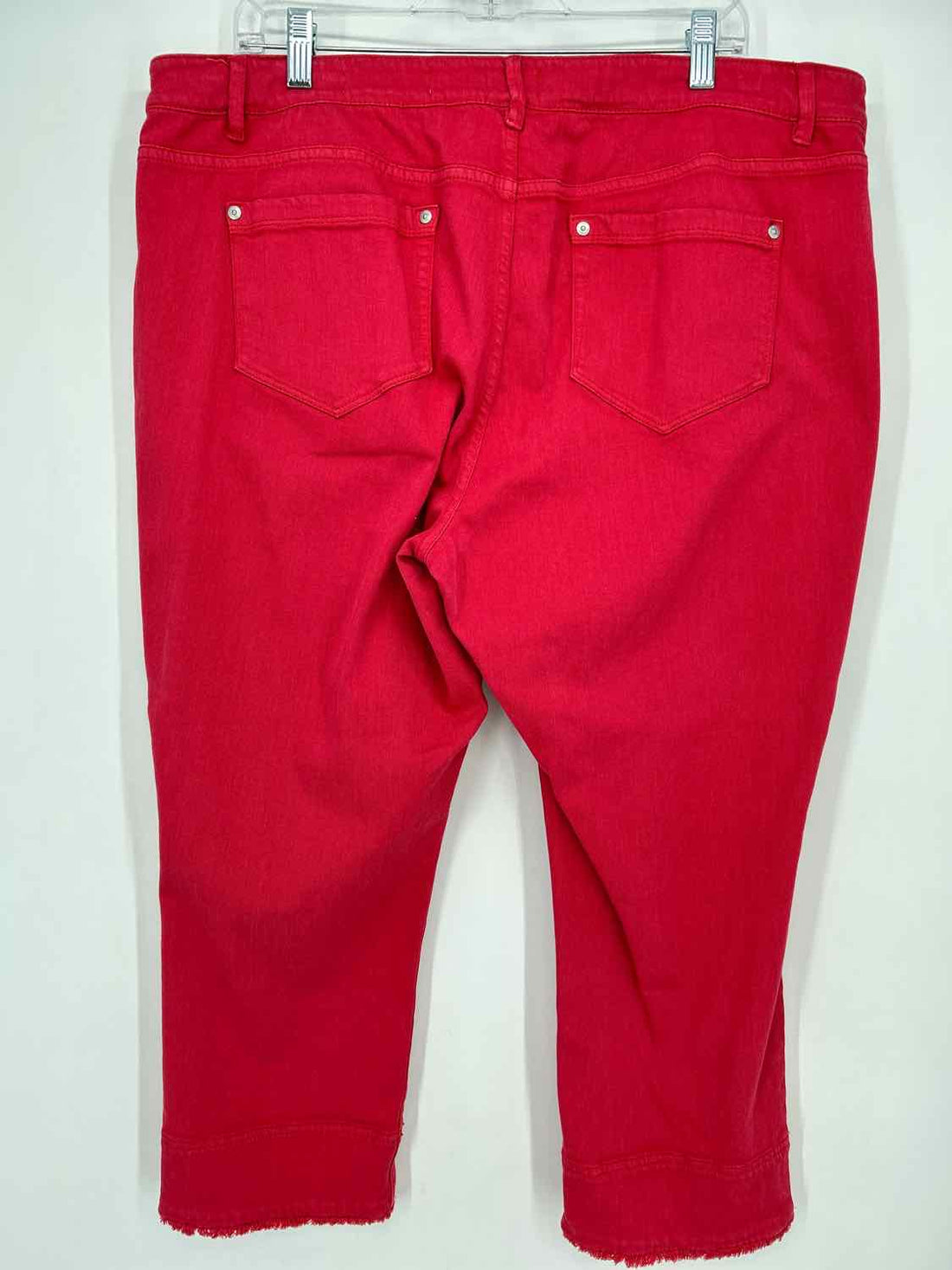 J Jill Size 18 Red Cropped Jeans