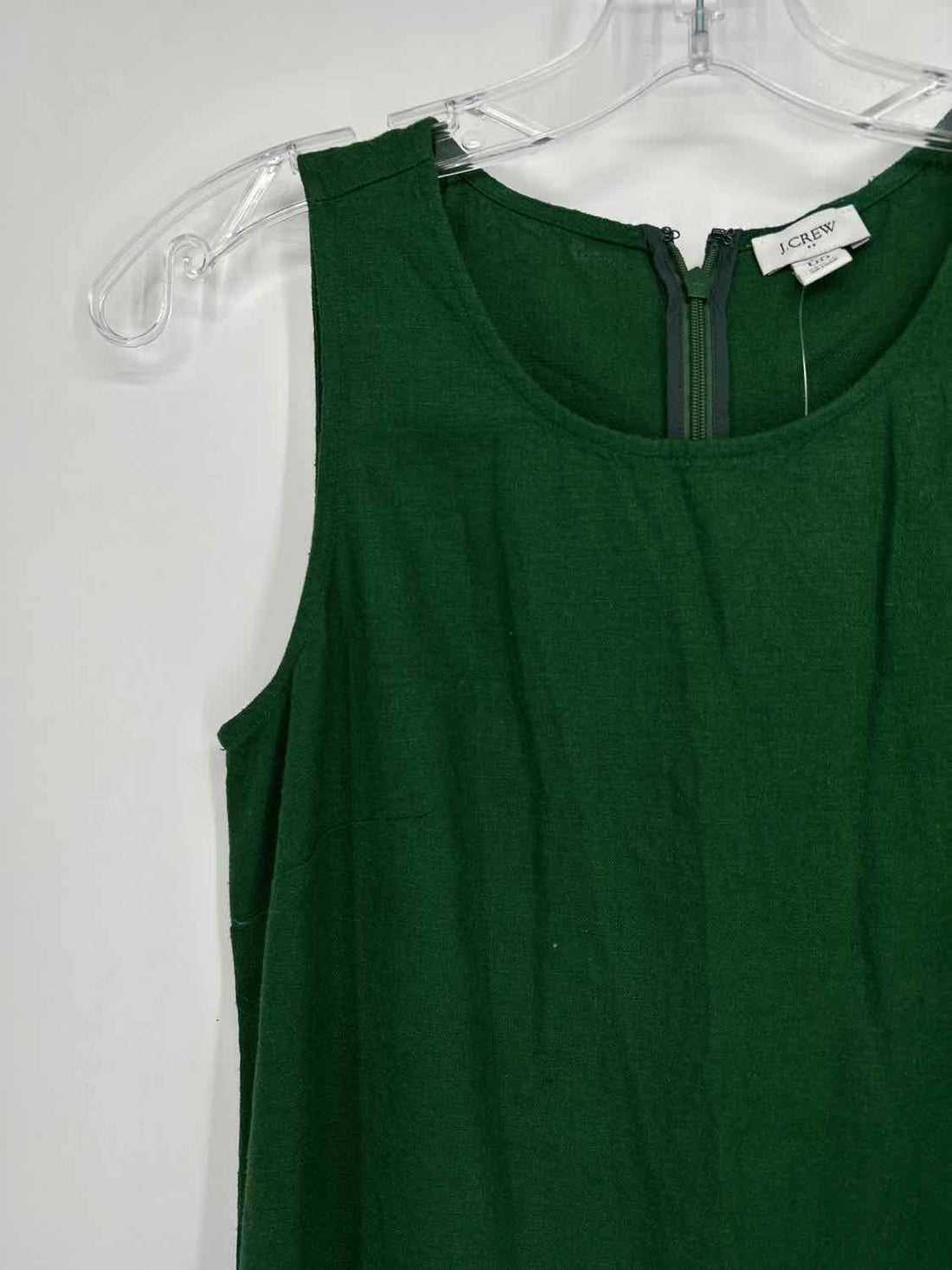 J Crew Size 00 Green Linen Blend Dress