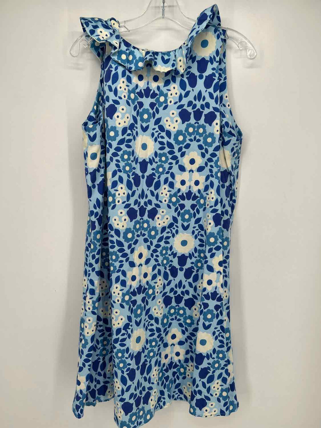 Tuckernuck Size XL Blue Floral Dress