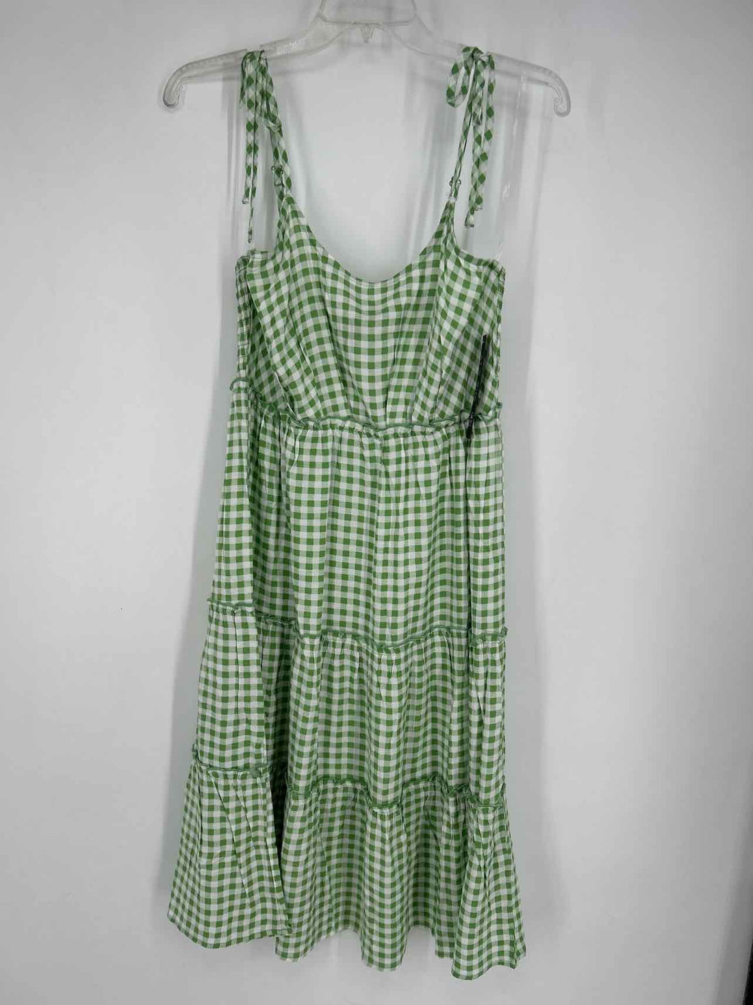 As U Wish Size M Green Gingham NWT Dress
