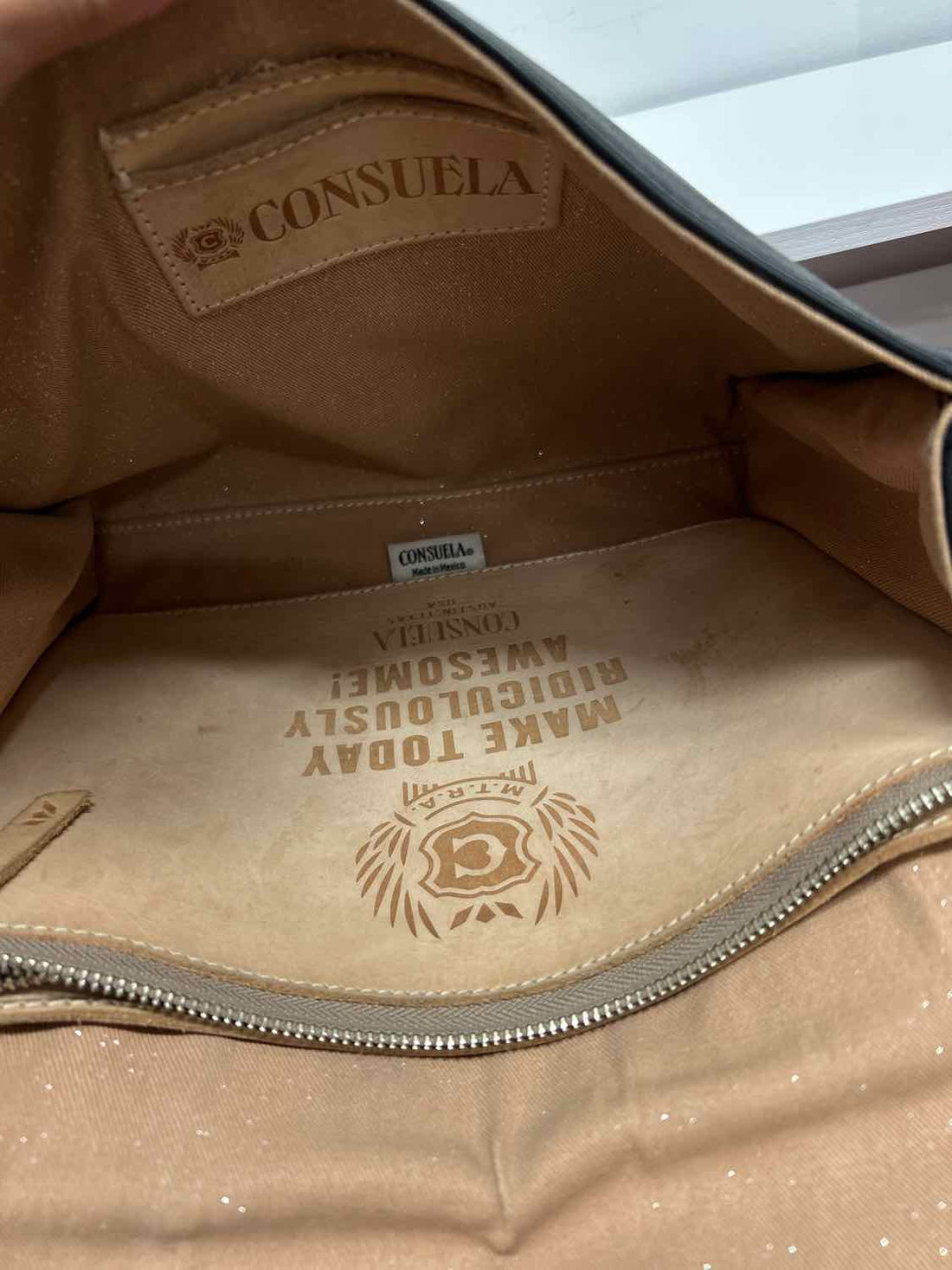 Consuela Black Leather Pre Owned Crossbody