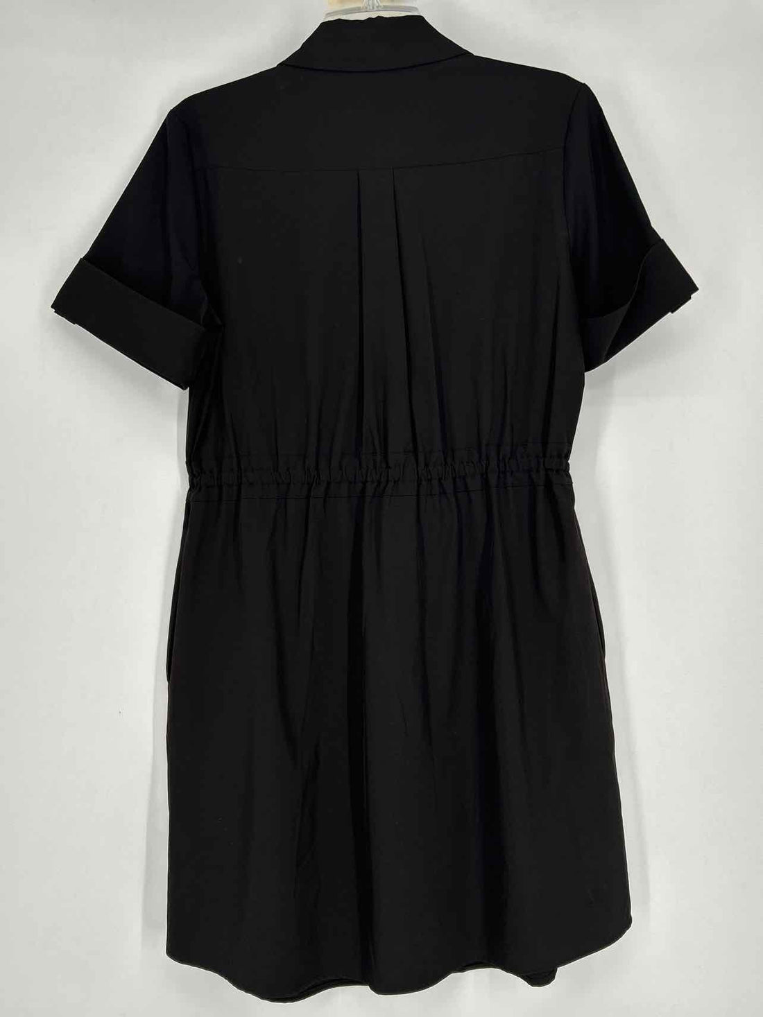 Halston Size M Black Short Sleeve Dress