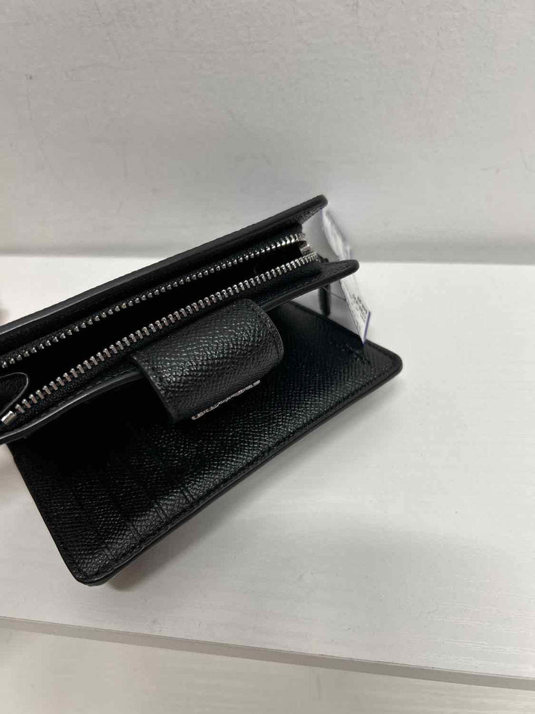 Coach Black Pebbled Leather Excellent Condition Wallet