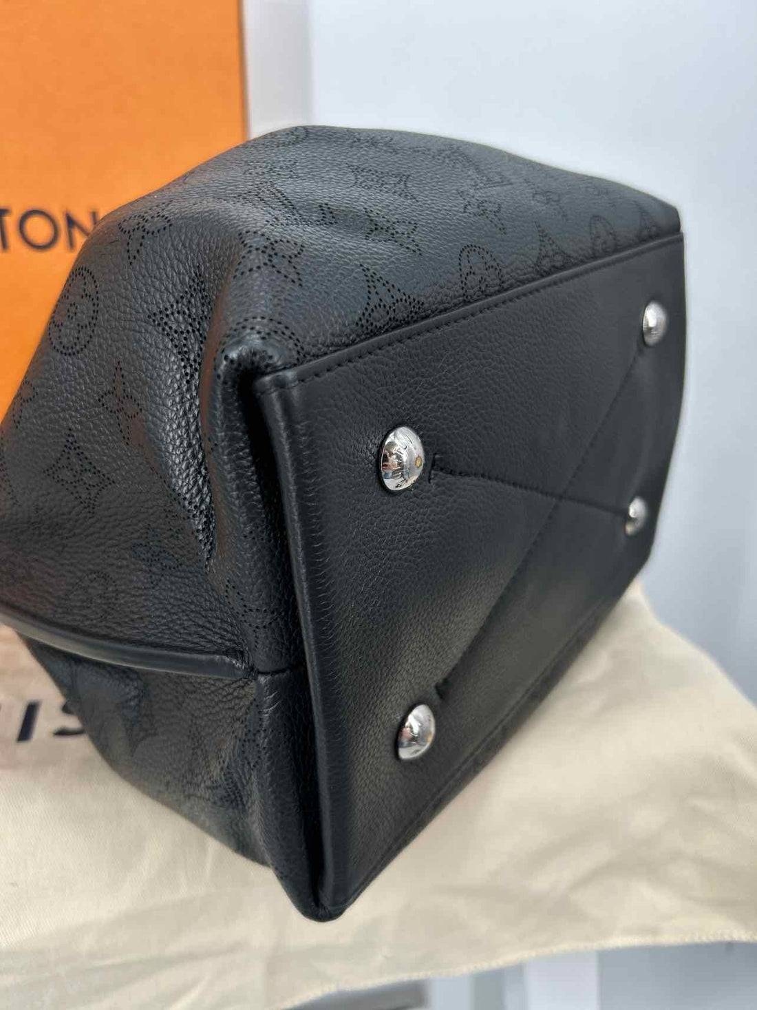 Louis Vuitton Muria Mahiha Black Leather New LUXURY