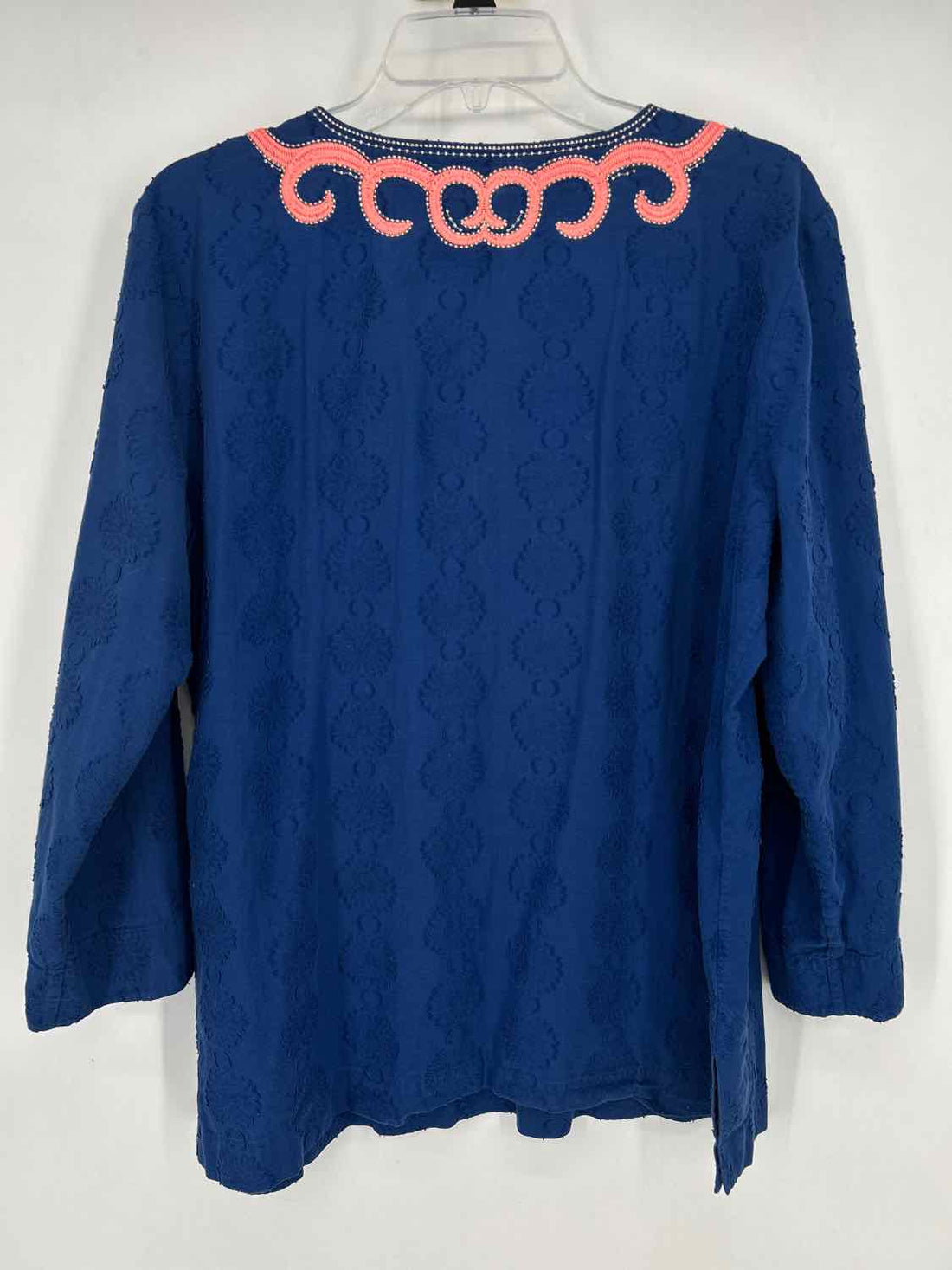 Lilly Pulitzer XL Navy Cotton Long Sleeve Lilly Pulitzer Top