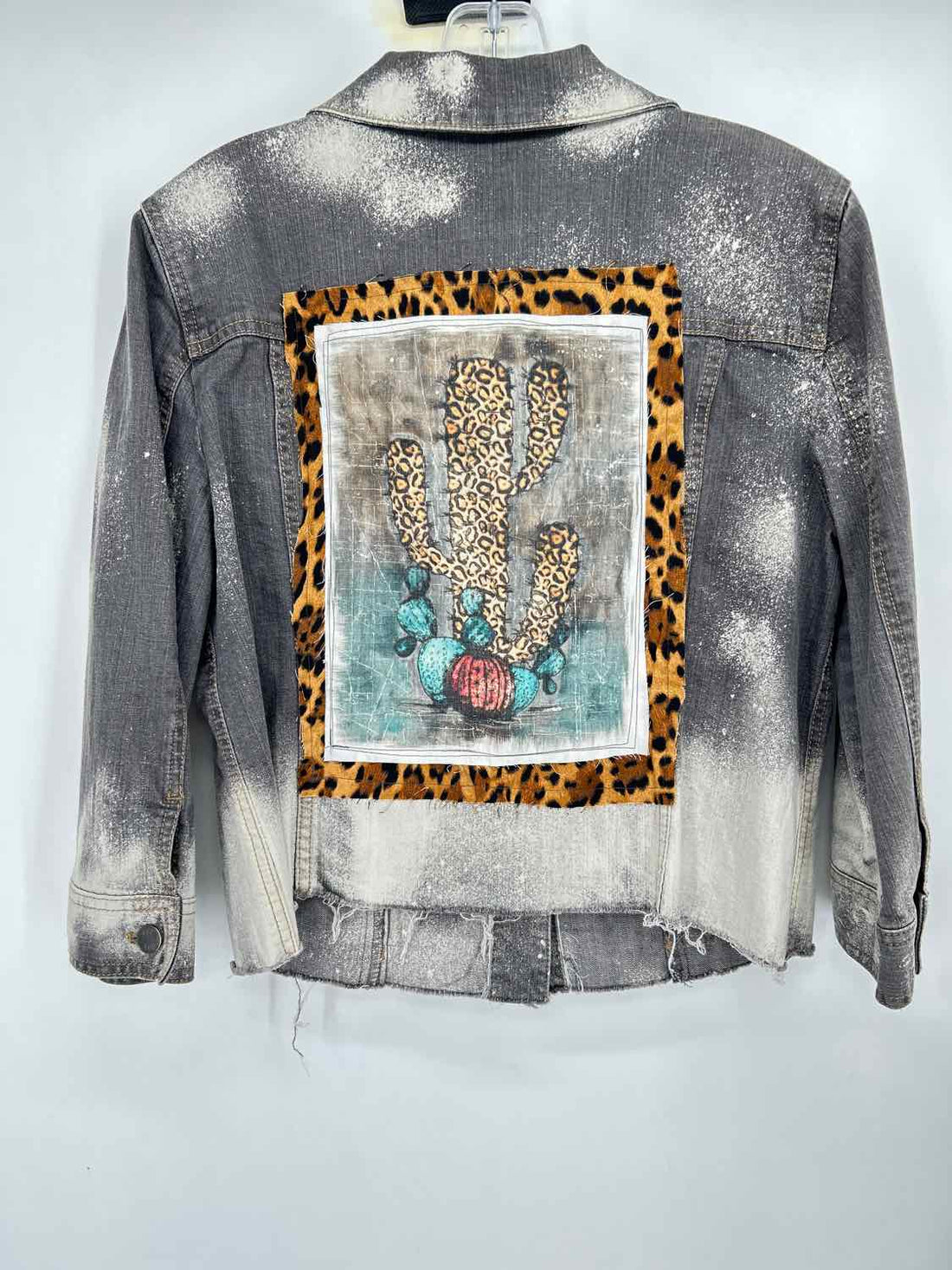 J Jill Size M Gray Splatter Jacket
