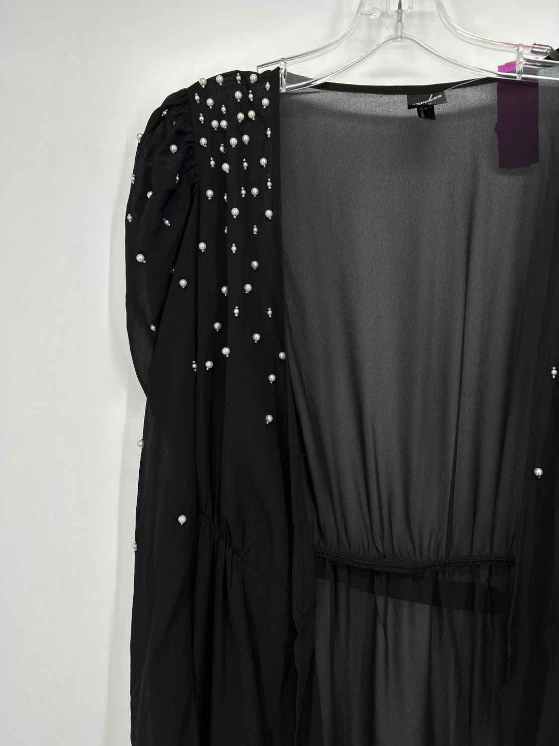 Express Size S/M Black Pearl Sheer Kimono