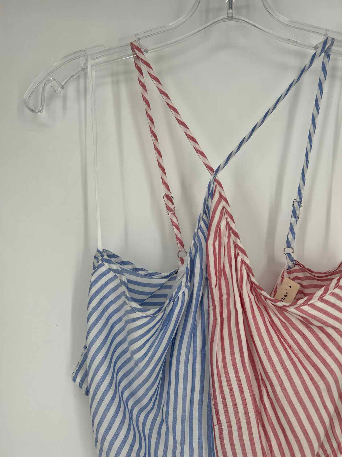 By Together Size S Red White Blue Striped NWT Halter Top