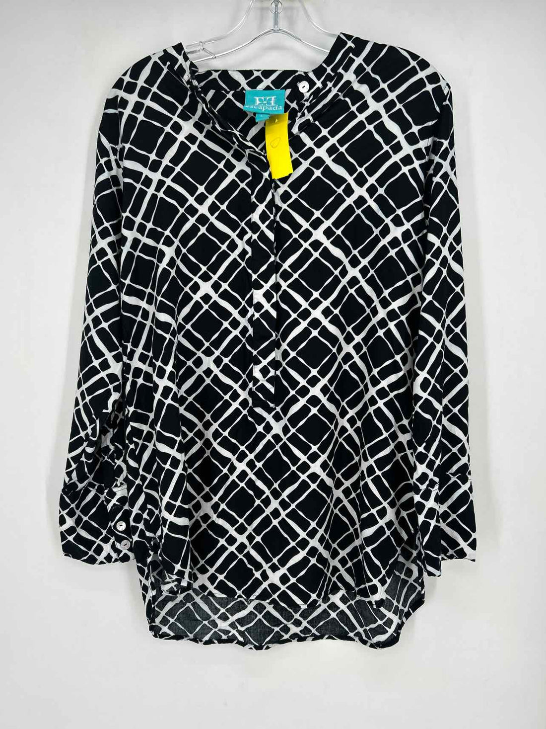 Escapada Size L Black & White Print Long Sleeve