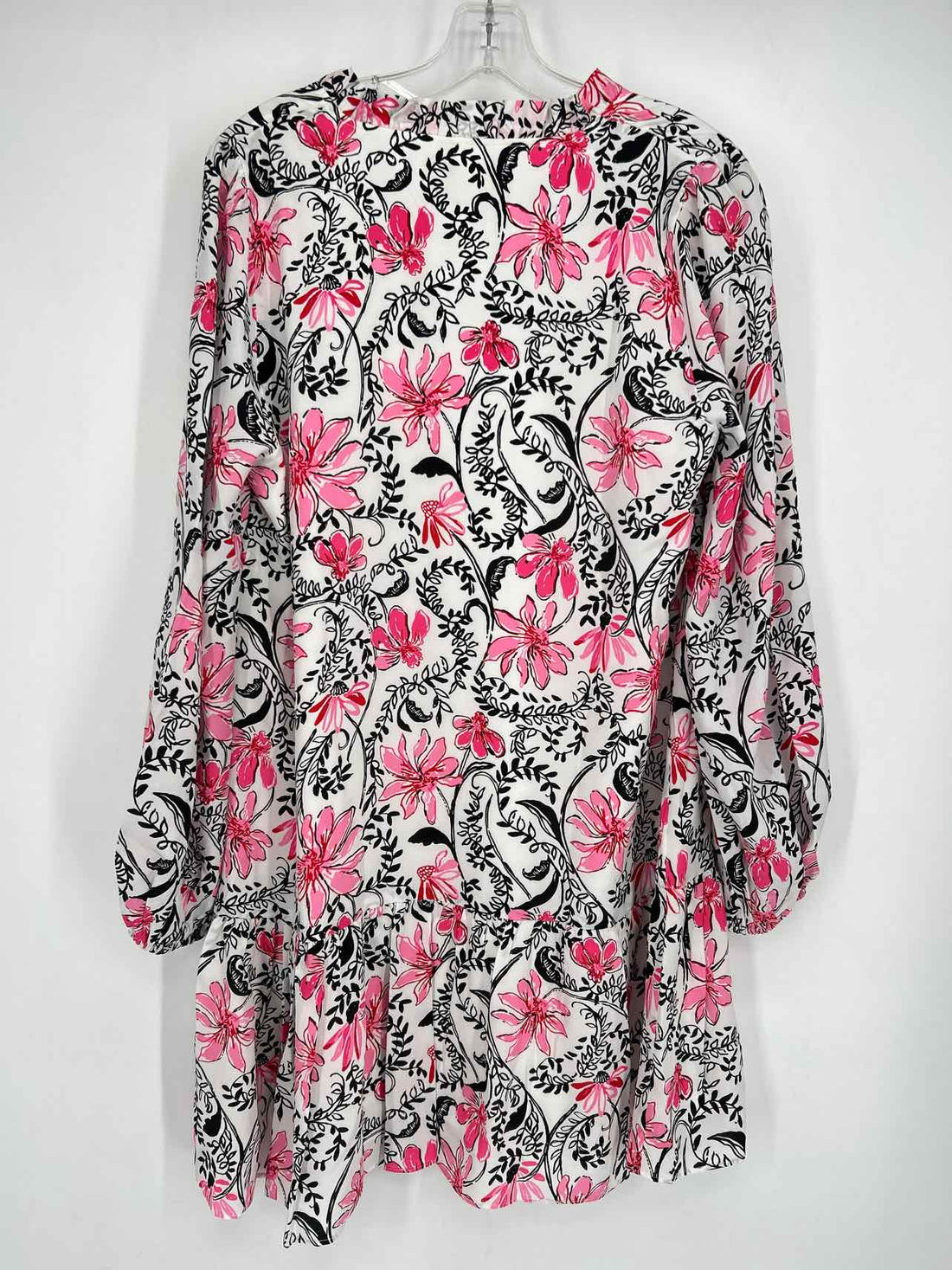 Lilly Pulitzer 8 White & Black Floral Silk NWT Lilly Pulitzer Dress
