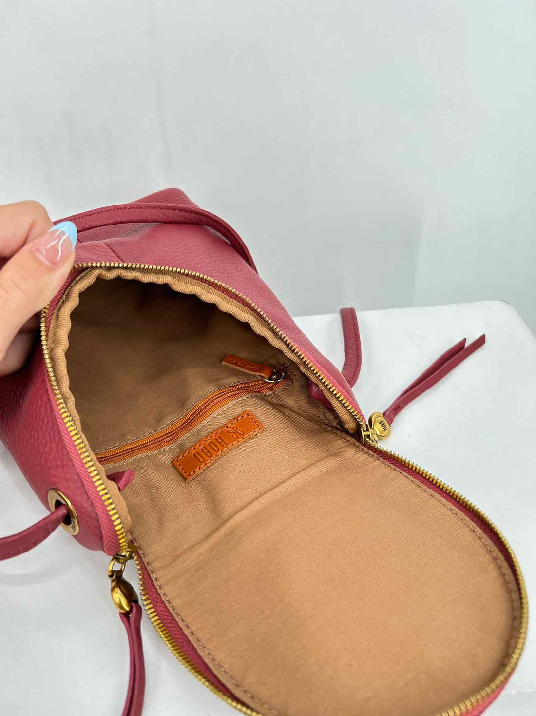 Hobo Rose Pebbled Leather Crossbody