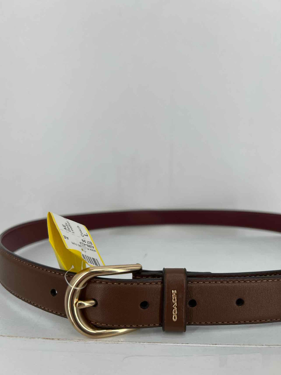 Coach Size L Leather Brown Belts