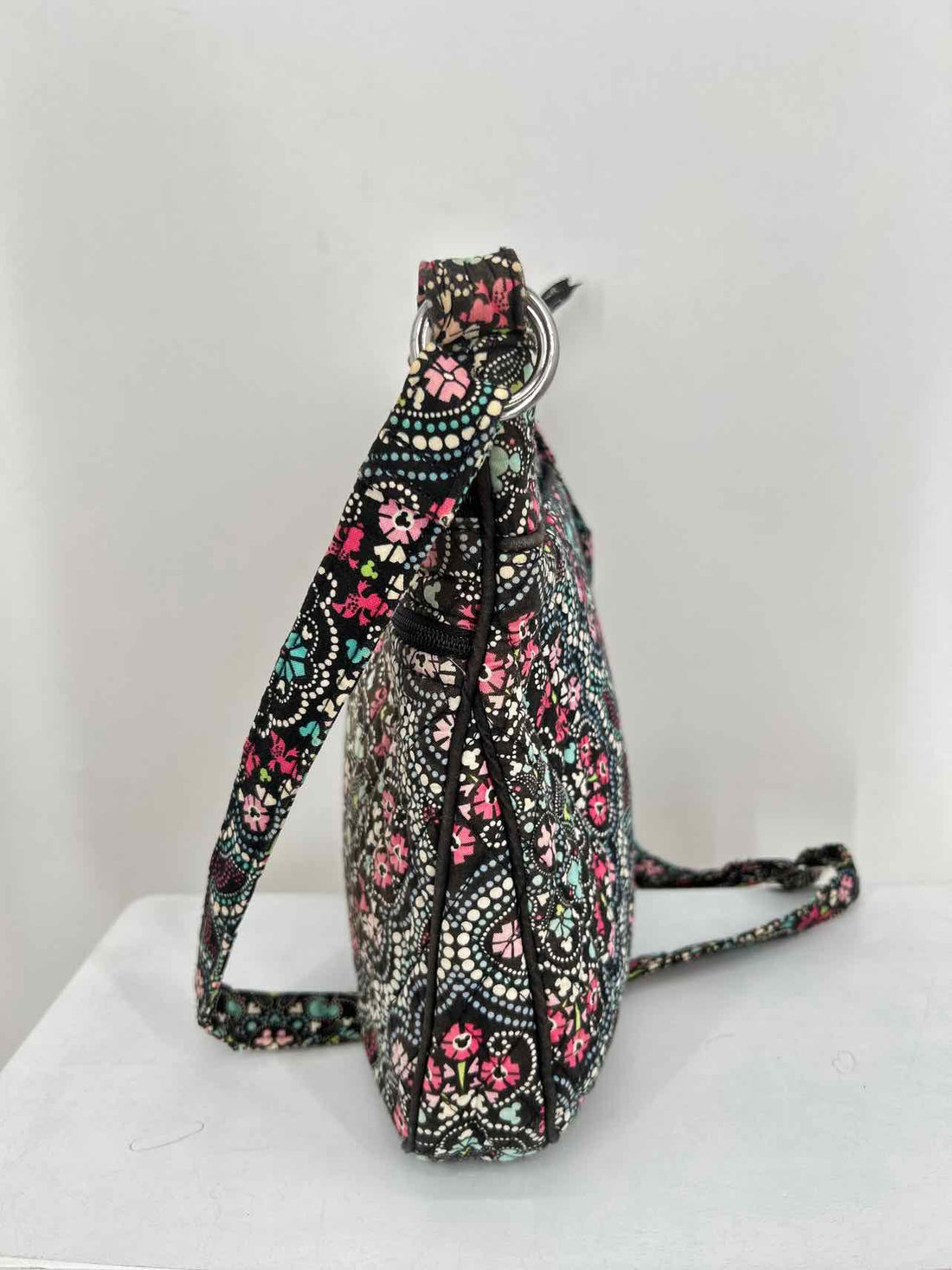 Vera Bradley Black & White Print Quilted As Is Crossbody