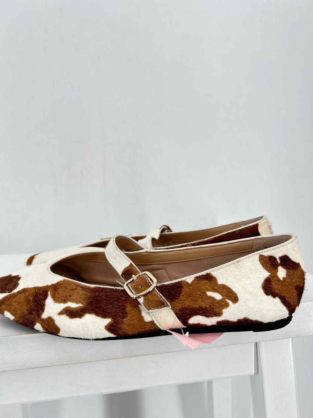 INC Women Size 8.5 Cow Print Flats