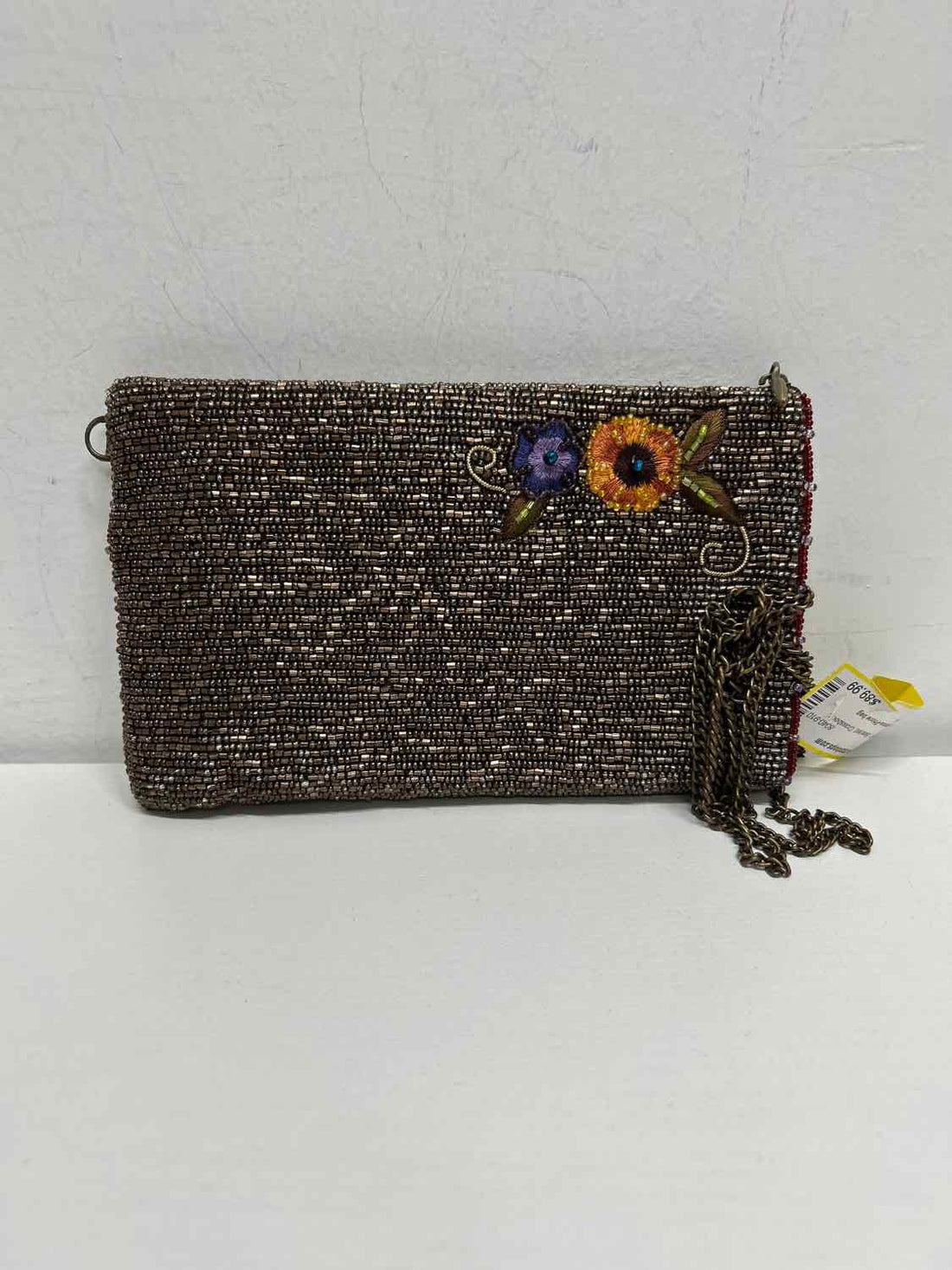 Mary Frances Floral Beaded Crossbody