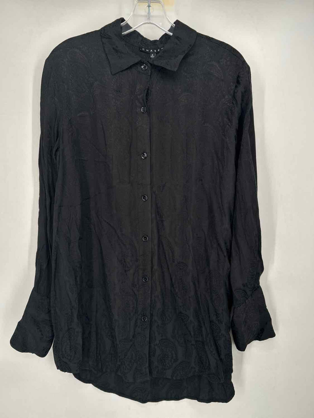 Chaser Size S Black Paisley NWT Long Sleeve