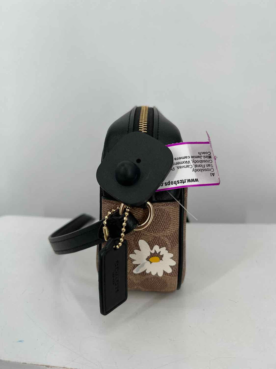 Coach Tan Floral Canvas Pre Owned Crossbody