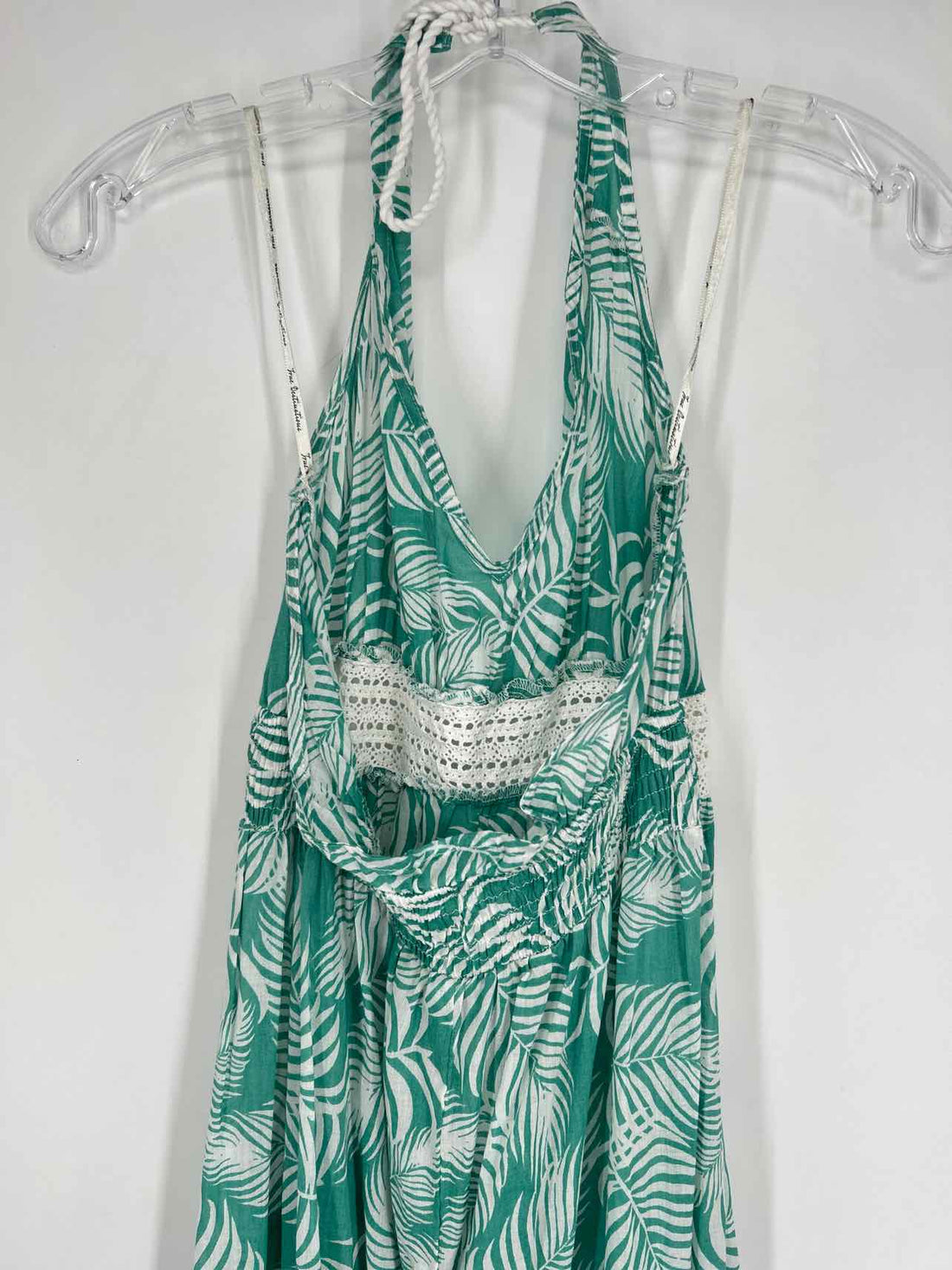 True Destinations Size S Palm Print Coverup