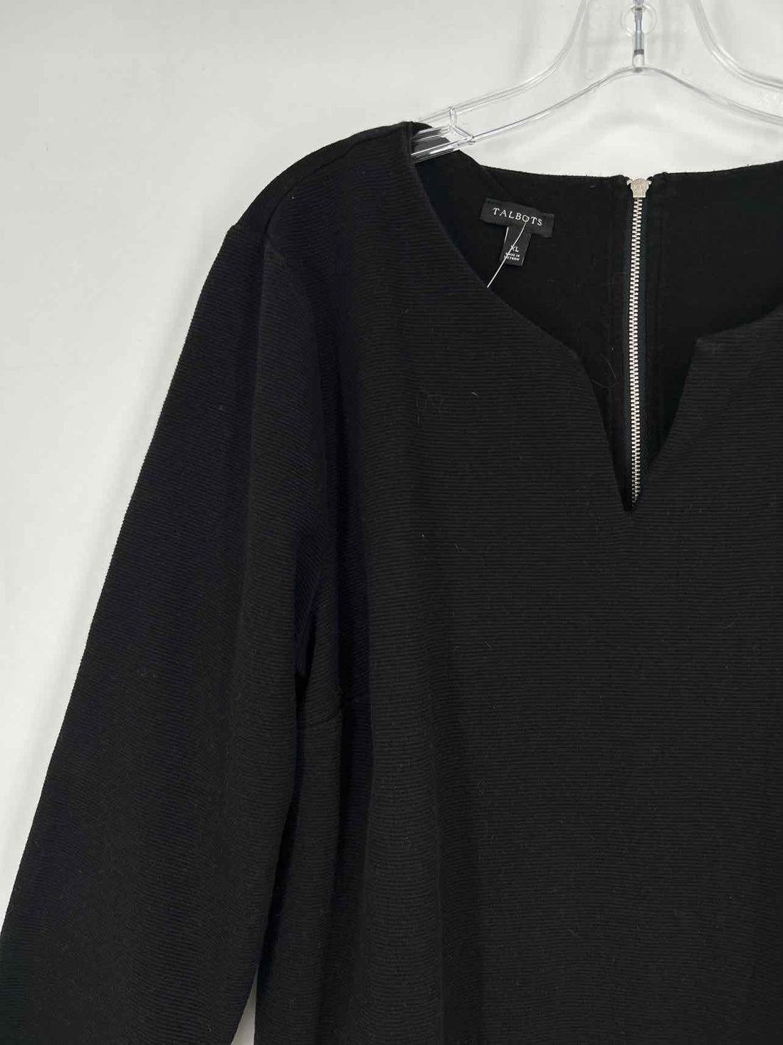Talbots Size XL Black Long Sleeve