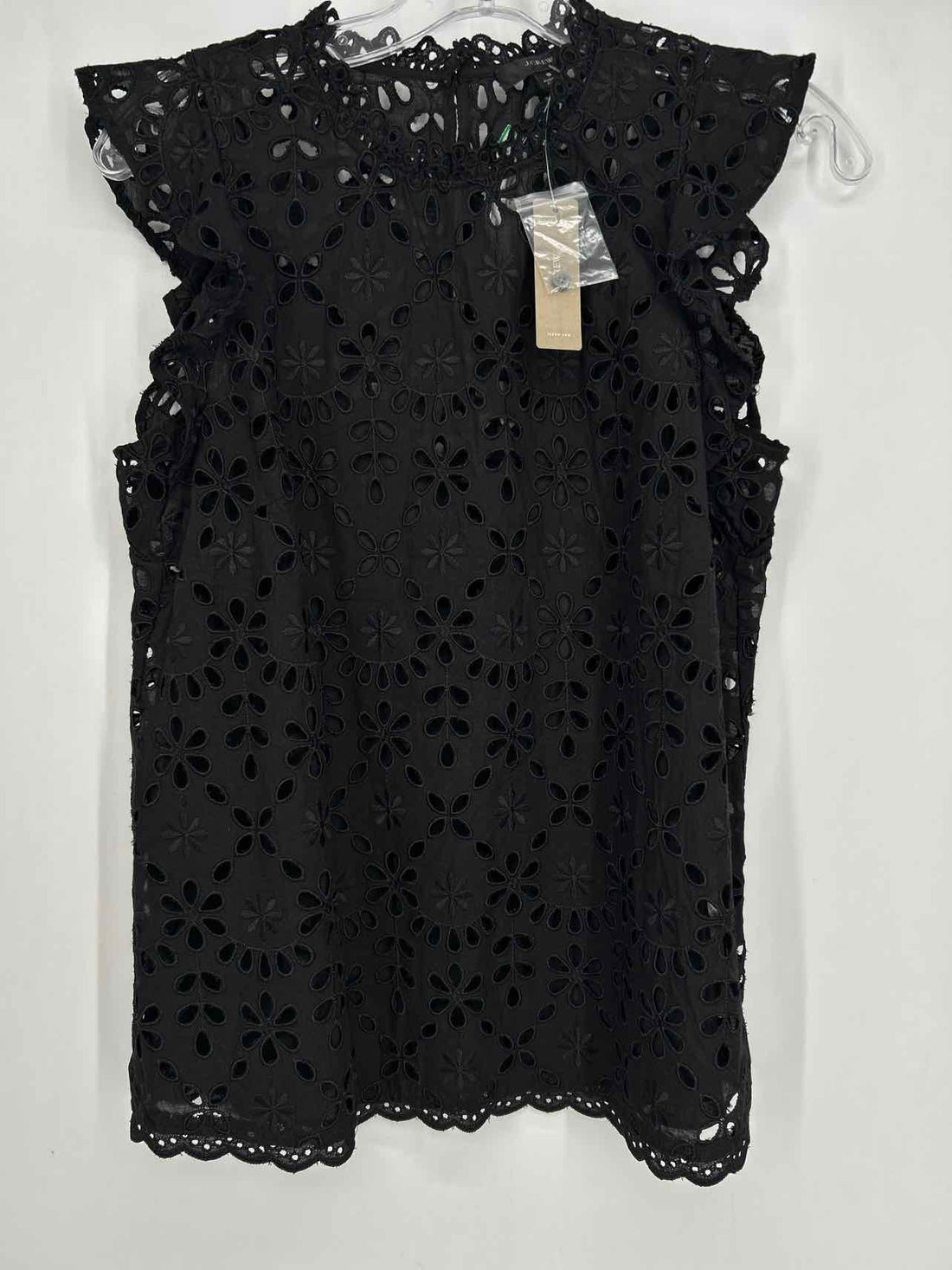 J Crew Size S Black Eyelet NWT Sleeveless