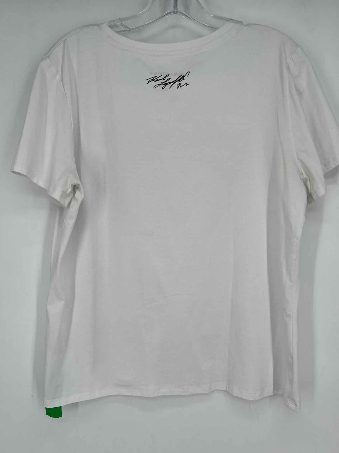 Karl Lagerfeld Size L White Short Sleeve
