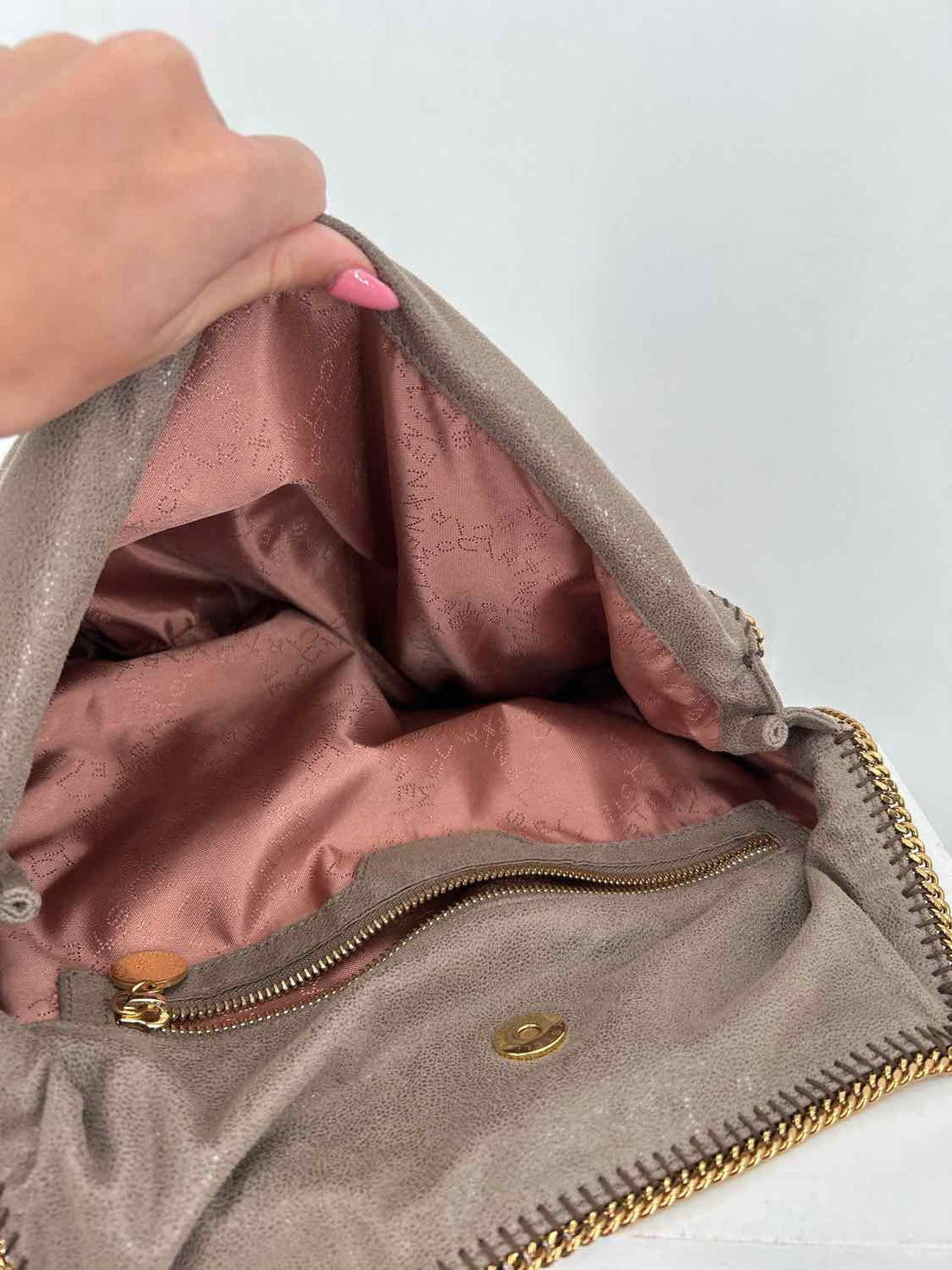 Stella McCartney Taupe Vegan Leather Hobo