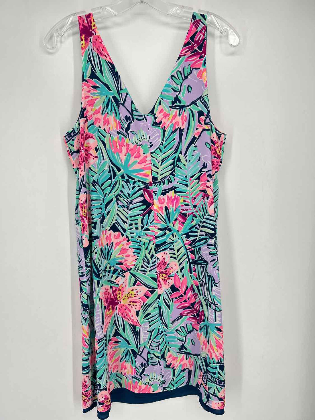Lilly Pulitzer M Navy Tropical Sleeveless Lilly Pulitzer Dress