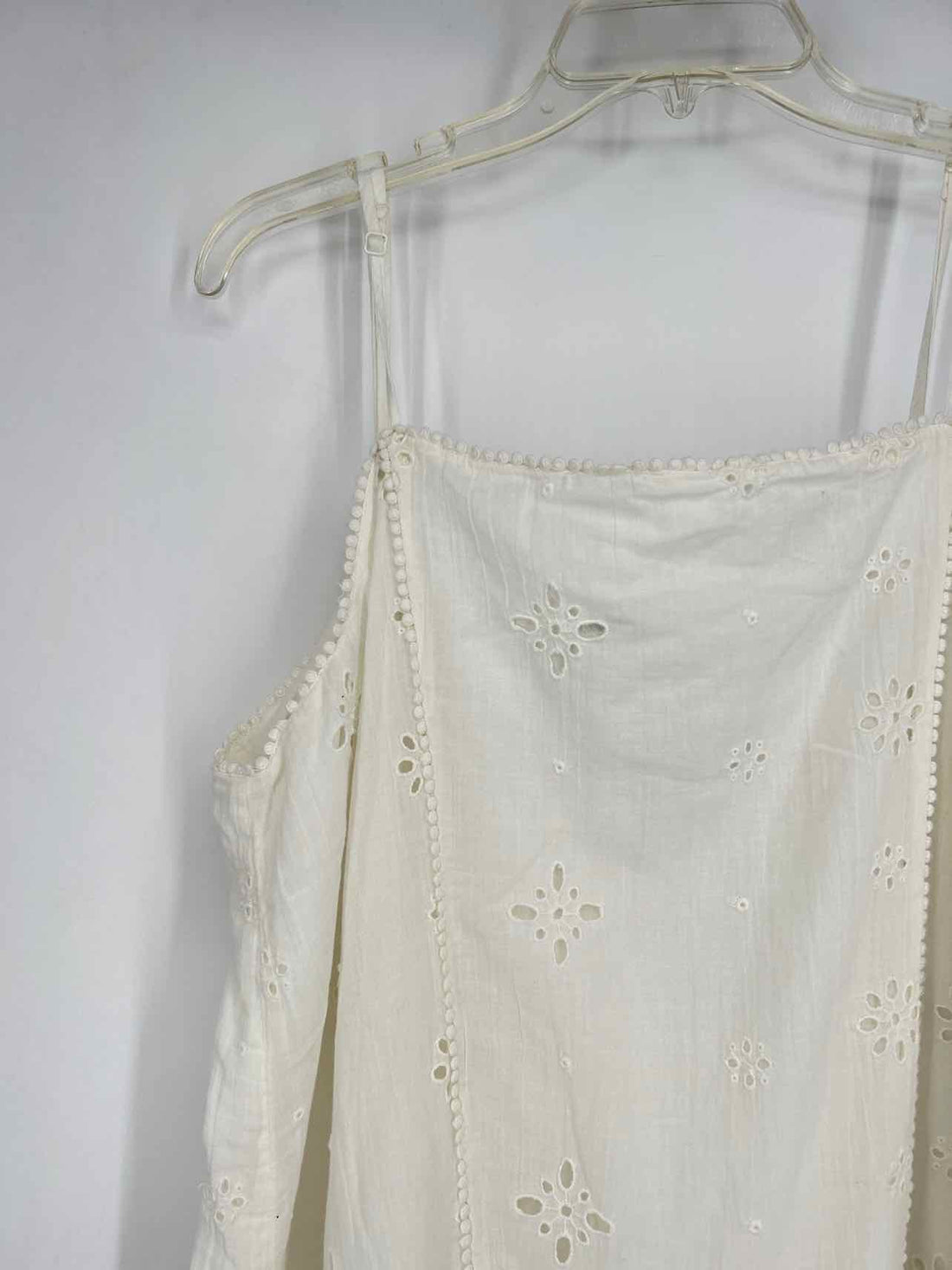 Aerie Size XL White Eyelet Sleeveless Dress