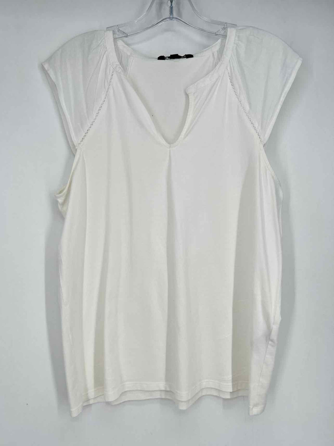 Banana Republic Size M White Short Sleeve