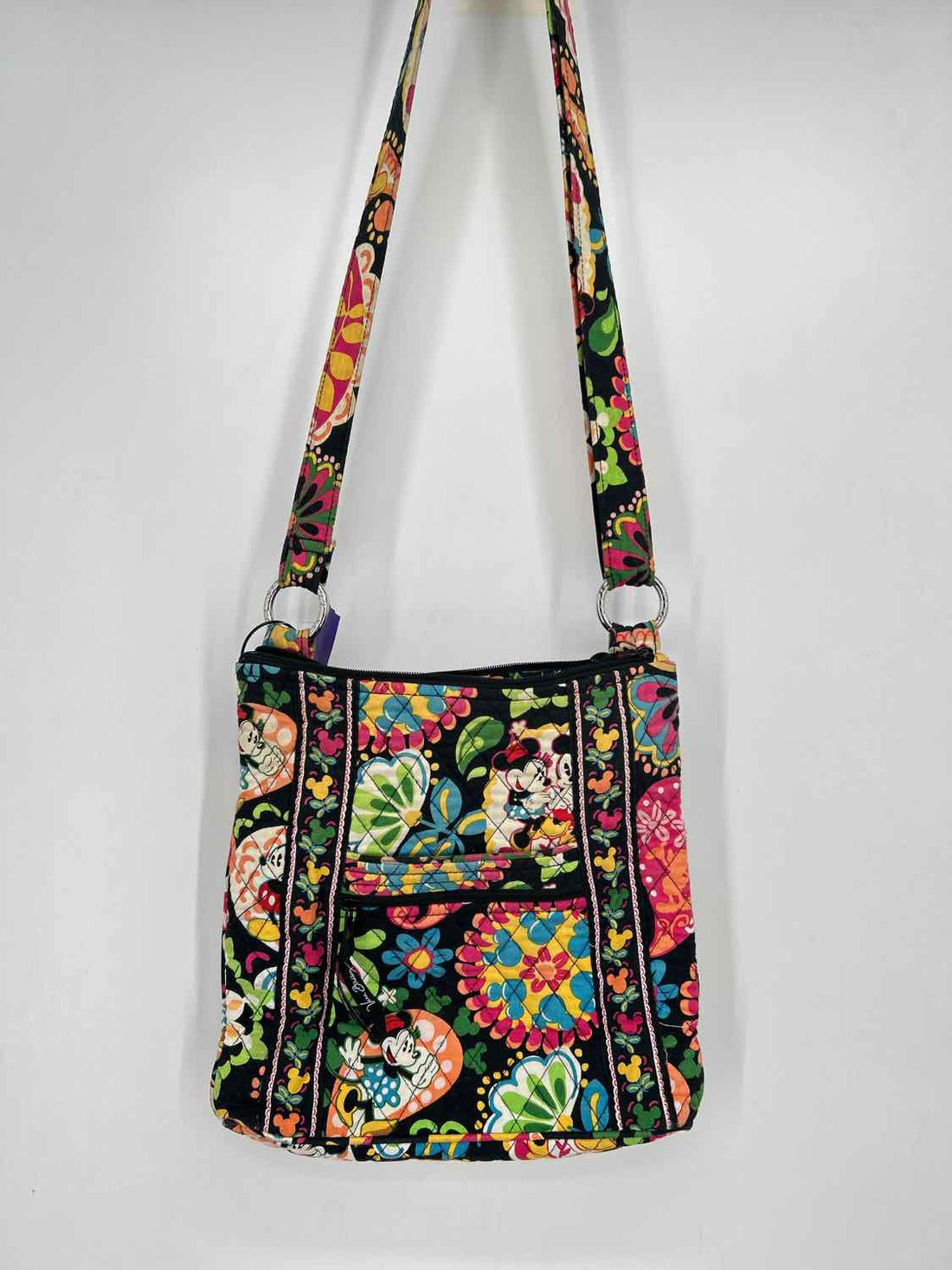 Vera Bradley Black Floral Quilted Crossbody