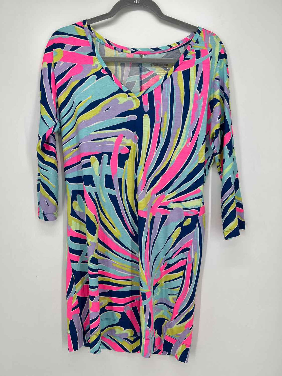 XS Navy Neon Print Lilly Pulitzer Dress