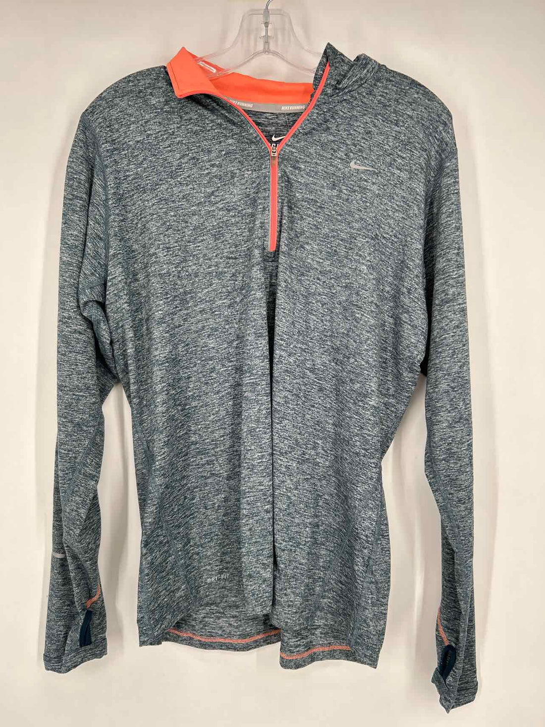 Nike Size XL Heathered Navy Long Sleeve Active Tops