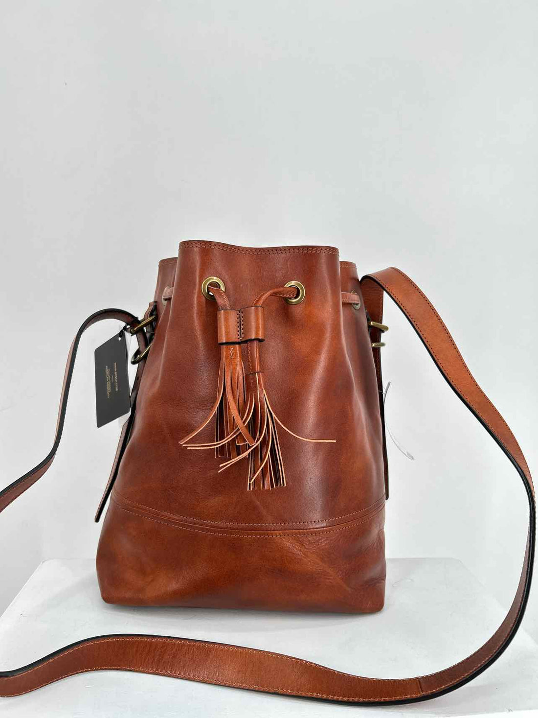 BOSCA Cognac Leather NWT Shoulder