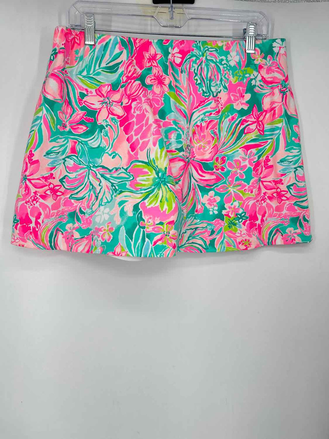 Lilly Pulitzer L Pink & Green Floral Lilly Pulitzer Skort
