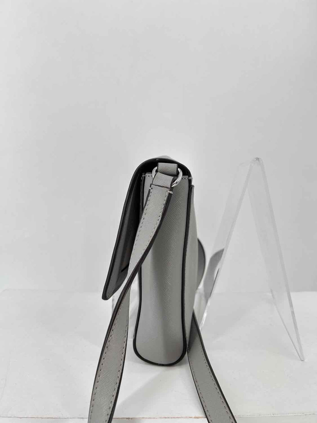 Kate Spade Gray Saffiano Leather Pre Owned Crossbody